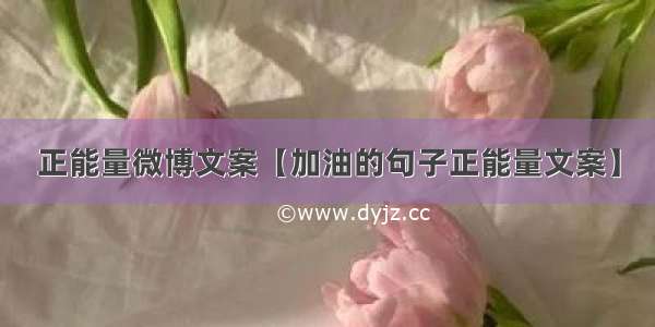 正能量微博文案【加油的句子正能量文案】