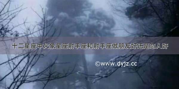 十二星座中火象星座射手座和射手座做朋友好还是恋人好