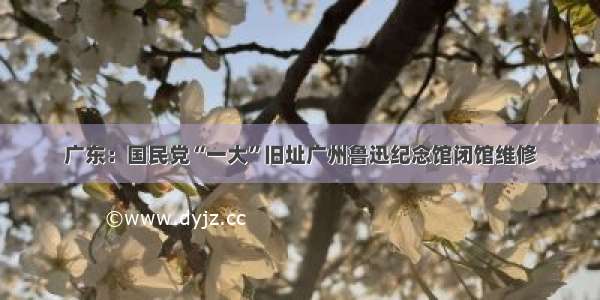 广东：国民党“一大”旧址广州鲁迅纪念馆闭馆维修