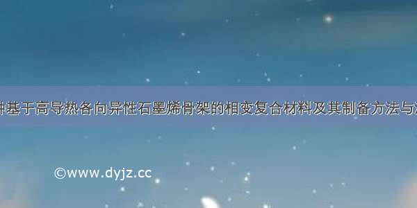 一种基于高导热各向异性石墨烯骨架的相变复合材料及其制备方法与流程