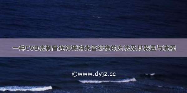 一种CVD法制备连续碳纳米管纤维的方法及其装置与流程