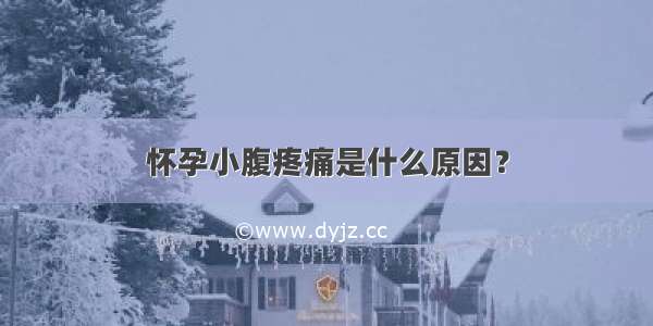 怀孕小腹疼痛是什么原因？