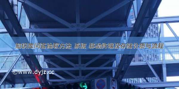 知识库问答抽取方法 系统 移动终端及存储介质与流程