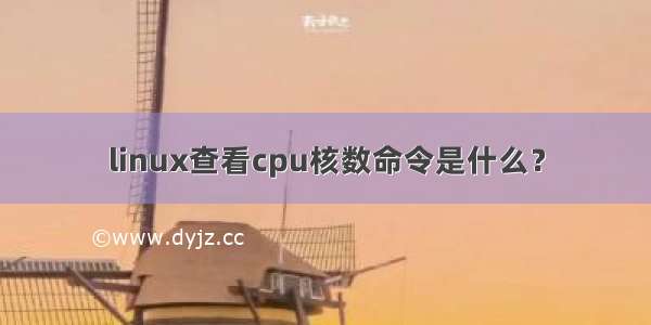 linux查看cpu核数命令是什么？