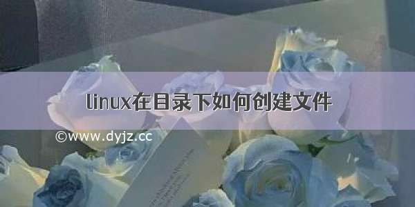 linux在目录下如何创建文件