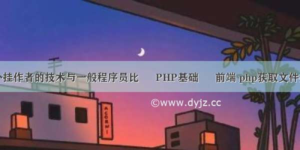 那些游戏外挂作者的技术与一般程序员比 – PHP基础 – 前端 php获取文件类型手机上