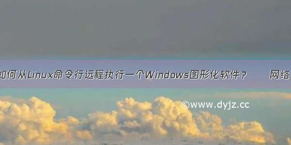 如何从Linux命令行远程执行一个Windows图形化软件？ – 网络