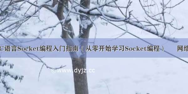 C语言Socket编程入门指南（从零开始学习Socket编程） – 网络