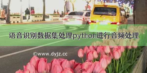 语音识别数据集处理python进行音频处理