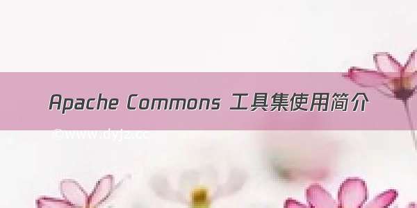 Apache Commons 工具集使用简介