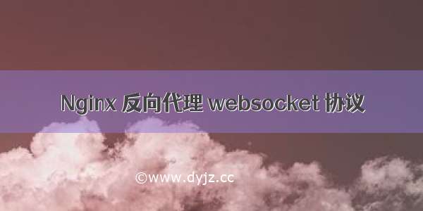 Nginx 反向代理 websocket 协议