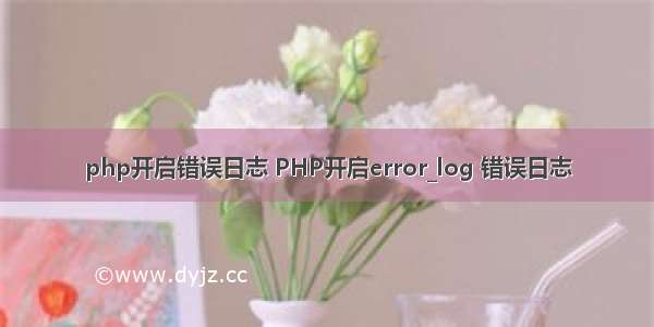 php开启错误日志 PHP开启error_log 错误日志