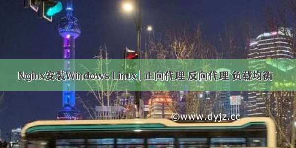 Nginx安装Windows Linux | 正向代理 反向代理 负载均衡