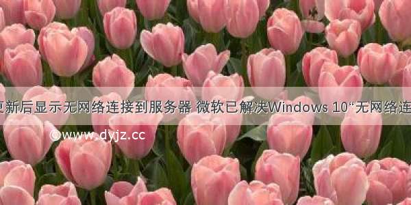 win10更新后显示无网络连接到服务器 微软已解决Windows 10“无网络连接”问题