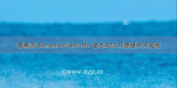 香蕉派 Banana Pi BPI-M1 全志A20 开源硬件开发板