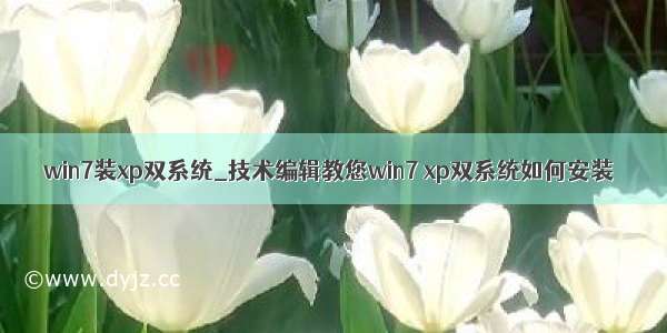 win7装xp双系统_技术编辑教您win7 xp双系统如何安装