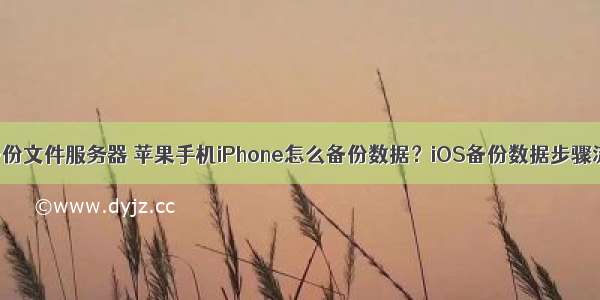 苹果机器备份文件服务器 苹果手机iPhone怎么备份数据？iOS备份数据步骤流程一览...