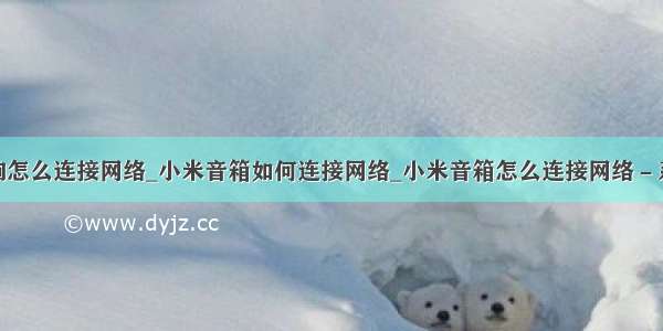 ai音响怎么连接网络_小米音箱如何连接网络_小米音箱怎么连接网络－系统城