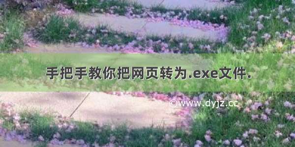 手把手教你把网页转为.exe文件.