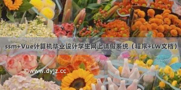 ssm+Vue计算机毕业设计学生网上请假系统（程序+LW文档）