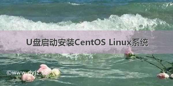 U盘启动安装CentOS Linux系统