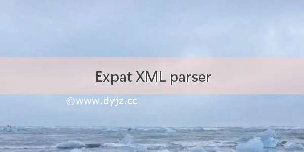 Expat XML parser