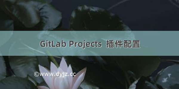 GitLab Projects  插件配置