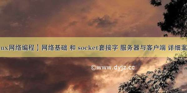 【Linux网络编程】网络基础 和 socket套接字 服务器与客户端 详细案例说明