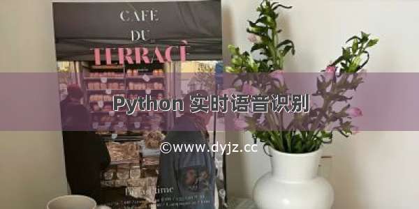 Python 实时语音识别