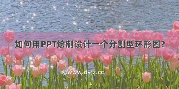 如何用PPT绘制设计一个分割型环形图？