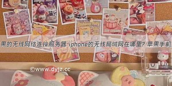 怎样打开苹果的无线网络连接服务器 iphone的无线局域网在哪里? 苹果手机无线局域网