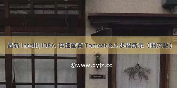  最新 IntelliJ IDEA  详细配置 Tomcat 8.5 步骤演示（图文版）