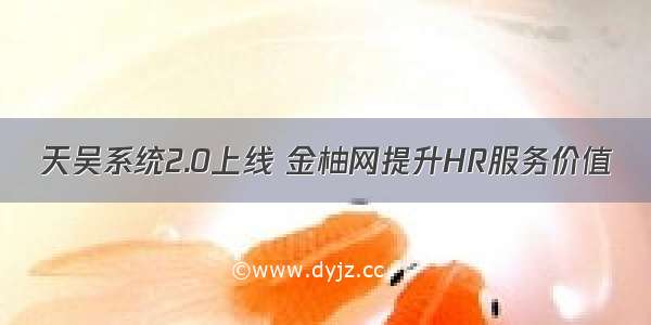 天吴系统2.0上线 金柚网提升HR服务价值