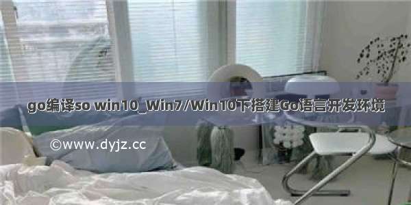 go编译so win10_Win7/Win10下搭建Go语言开发环境