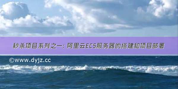 秒杀项目系列之一: 阿里云ECS服务器的搭建和项目部署