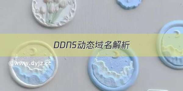 DDNS动态域名解析