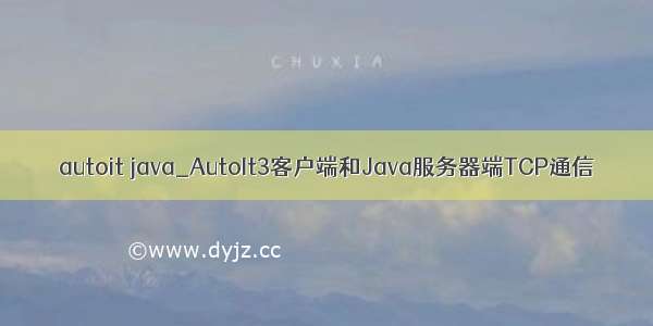 autoit java_AutoIt3客户端和Java服务器端TCP通信