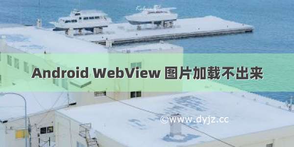 Android WebView 图片加载不出来