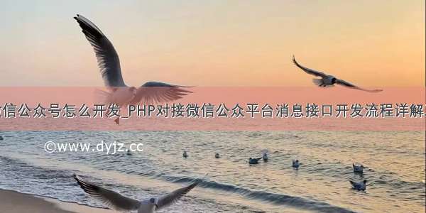 php微信公众号怎么开发_PHP对接微信公众平台消息接口开发流程详解及实例