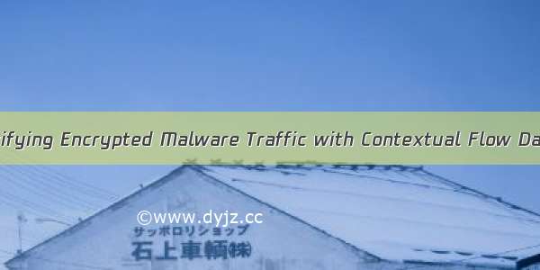 Identifying Encrypted Malware Traffic with Contextual Flow Data
