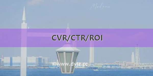 CVR/CTR/ROI