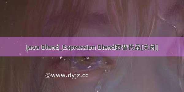 Java Blend_Expression Blend的替代品[关闭]