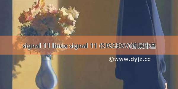 signal 11 linux signal 11 (SIGSEGV)错误排查