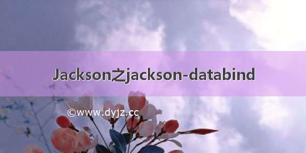 Jackson之jackson-databind