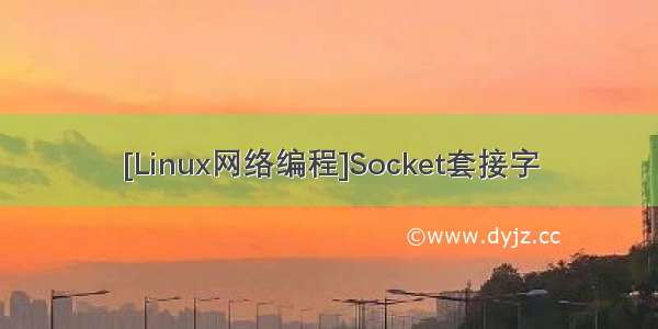 [Linux网络编程]Socket套接字