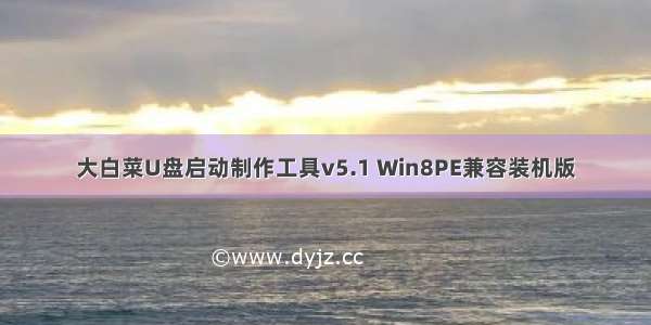 大白菜U盘启动制作工具v5.1 Win8PE兼容装机版