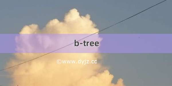 b-tree