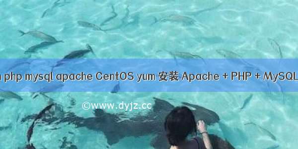 yum php mysql apache CentOS yum 安装 Apache + PHP + MySQL