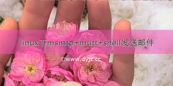 linux下msmtp+mutt+shell发送邮件