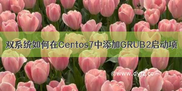 双系统如何在Centos7中添加GRUB2启动项